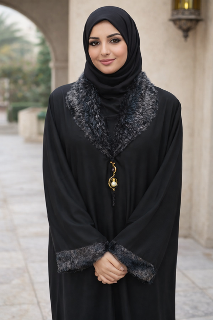 Luxe Fur Abaya
