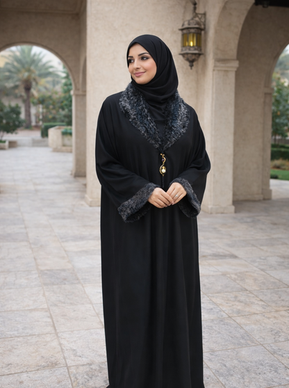 Luxe Fur Abaya