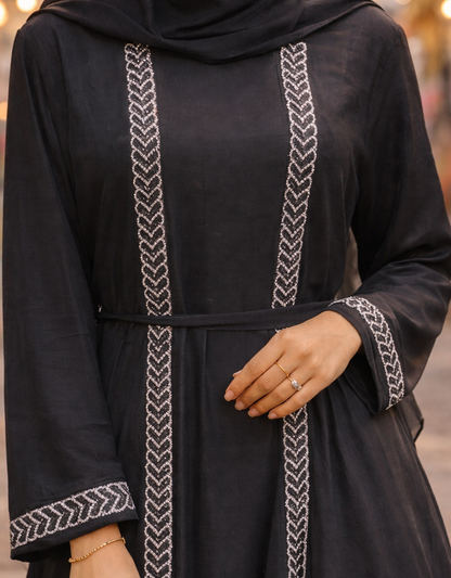 Midnight Braid Abaya
