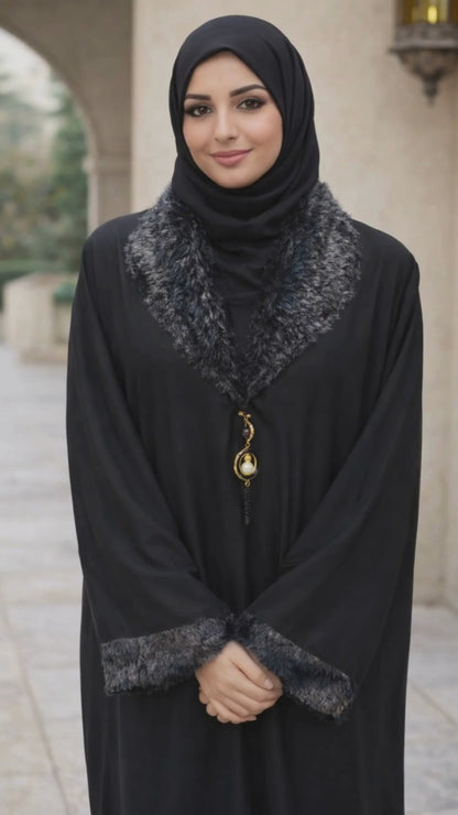 Luxe Fur Abaya